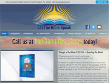 Tablet Screenshot of letthebiblespeak.com